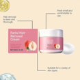 thumbnail image 2 of 50g Gentle Peach Depilatory Cream For Sensitive Skin Fast Acting Facial Hair Remover For Women Men, Smooth Skin For All Skin Types, 2 of 5