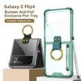 thumbnail image 6 of Jiahe Cover For Samsung Galaxy Z Flip4 Case,Slim Shockproof Transparent with Ring Anti-Scratch Full Body Protection Cover,Green, 6 of 6