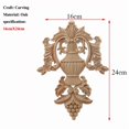 thumbnail image 2 of Estilo europeo Calcomanía de madera Casera Muebles tallados Aplique Aplique Decoración Decoración Estatuillas de madera Artesanía, 2 of 7