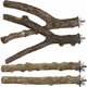 thumbnail image 1 of 4 piezas percha para pájaros soporte de madera Natural juguetes para periquitos accesorios para jaulas de pájaros para suministros para loros, 1 of 5