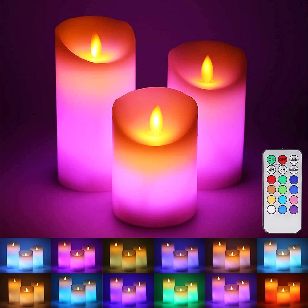 Rosnek 1Pack Flameless Candles Led Candles Battery Operated Candles