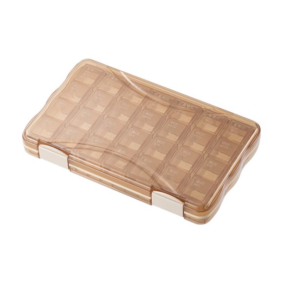 School Season Sale! Cameland Pills Storage Box for Morning Afternoon and Evening Packaging Box Large Capacity 7-Day Small Dispenser Portable One-Week Packaging Box