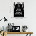 thumbnail image 4 of Inspirational Office Decor Wall Art Canvas Ladder to Success Artwork for Home Walls Motivational wall Art for Men Black and White Nordic Western Paintings with Positive Verbs Belief Focus-12"Wx18"H, 4 of 5