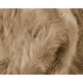 thumbnail image 2 of Luxe Gordon Faux Sheepskin Rug Tan 2x3 Feet 1-Piece Soft Texture, 2 of 5