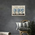 thumbnail image 2 of Busyhead Blue Flower 16"x12" Framed Canvas Art Prints, 2 of 6