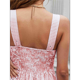 thumbnail image 4 of Camisetas Sin Mangas para Mujer, Blusas de Verano A con Fruncido, Camisetas Sin Mangas con Cuello Cuadrado, Camisa Babydoll Rosa L, 4 of 9
