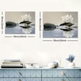 thumbnail image 6 of Acheng Zen Canvas Wall Art Lotus Flowers and Stones Spa Pictures Wall Decor Art Prints for Yoga Meditation Room Decor  20x16inch, 6 of 6