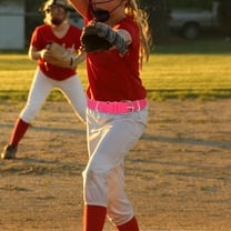 IDEANATEGRATE Pink Softball Belt 1Pack Youth Baseball Belts for Athletic Activities