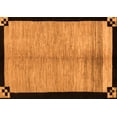 thumbnail image 1 of Ahgly Company Indoor Rectangle Oriental Orange Modern Area Rugs, 5' x 8', 1 of 4