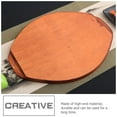 thumbnail image 5 of 2 PCS Stone Bowl Mat Placemats Pot Supply Circle Casserole Dish Trivet Heat Proof Pad Wooden Base Tripod, 5 of 6
