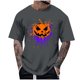 thumbnail image 1 of Blusas y camisas de manga corta y cuello redondo para hombre. Blusas/camisetas de manga corta con cuello redondo y estampado de Halloween para hombre. Blusa para hombre., 1 of 4