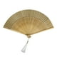 thumbnail image 5 of de mano plegable chino, ventilador de seda de bambú, ventilador de mano chinoiserie ligero decorativo, ventilador plegable para fiesta de Marrón, 5 of 9