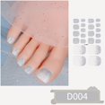 thumbnail image 3 of Pasta de Gel para uñas de los pies, 22 puntas, lámpara sin hornear, Gel completamente curado, pegatinas de cobertura completa 3D para uñas de los pies, calcomanías coloridas para manicura, 3 of 7