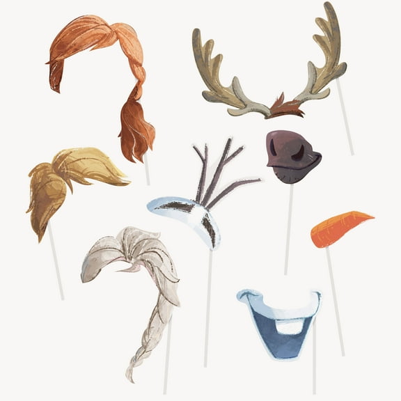 Disney Frozen 2 Photo Booth Props, 8pc