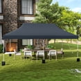 thumbnail image 4 of Costway 10 x 20 FT Pop-up Canopy UPF50+ Sun Protection Tent with Carrying Bag Black, 4 of 10