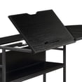thumbnail image 4 of Benjara L Shape Desk with Tiltable Top and Metal Frame, Black, 4 of 5