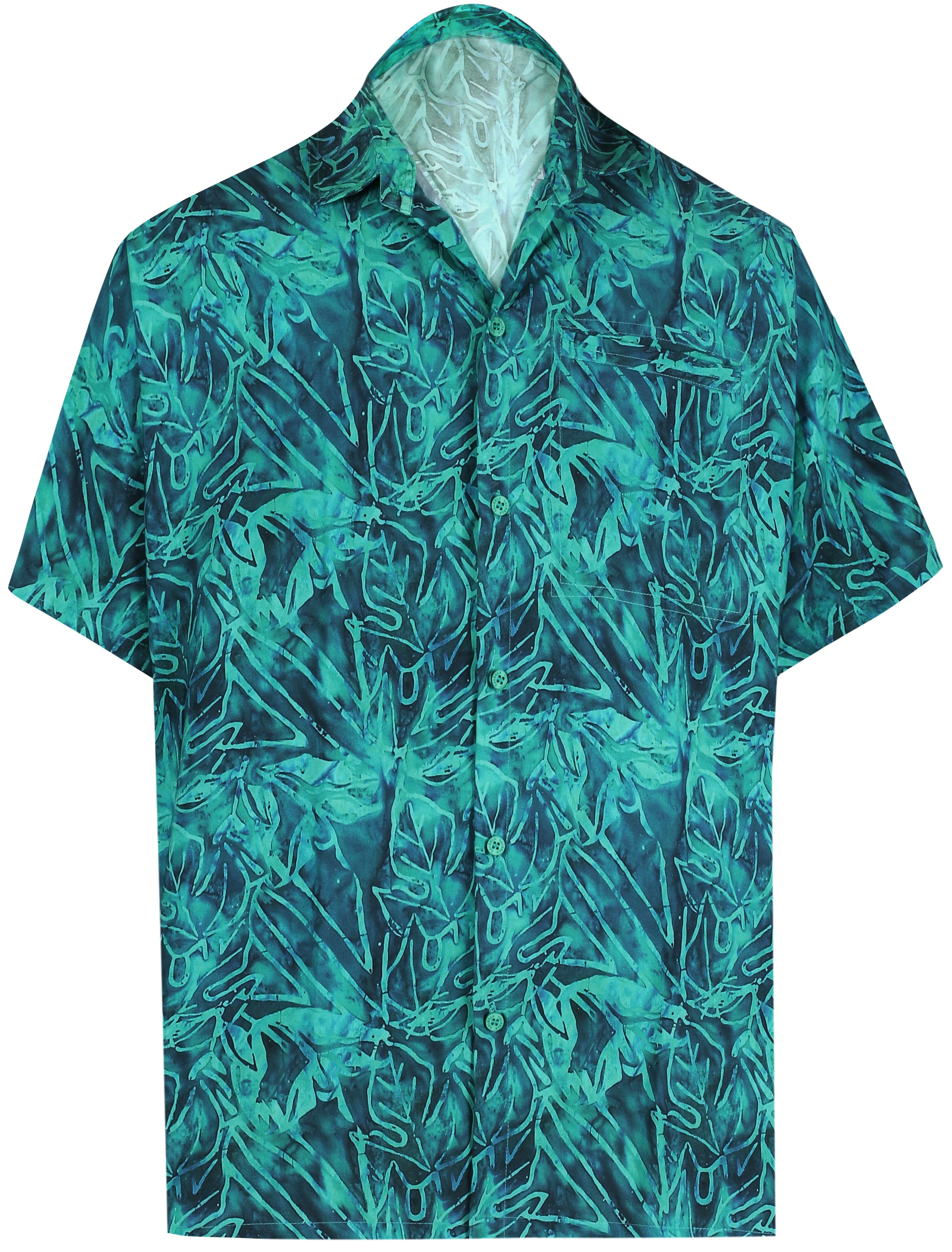 Hawaiian Shirt Mens Beach Aloha Camp Party Holiday Short Sleeve Pocket ...