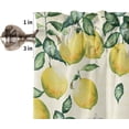 thumbnail image 5 of Valances for Windows Semi Sheer Valance Rod Pocket Light Filtering Small Window Curtains Summer Style Bikes and Lemons Valances for Living Room, Bathroom Window Curtain 54"x18", 5 of 5
