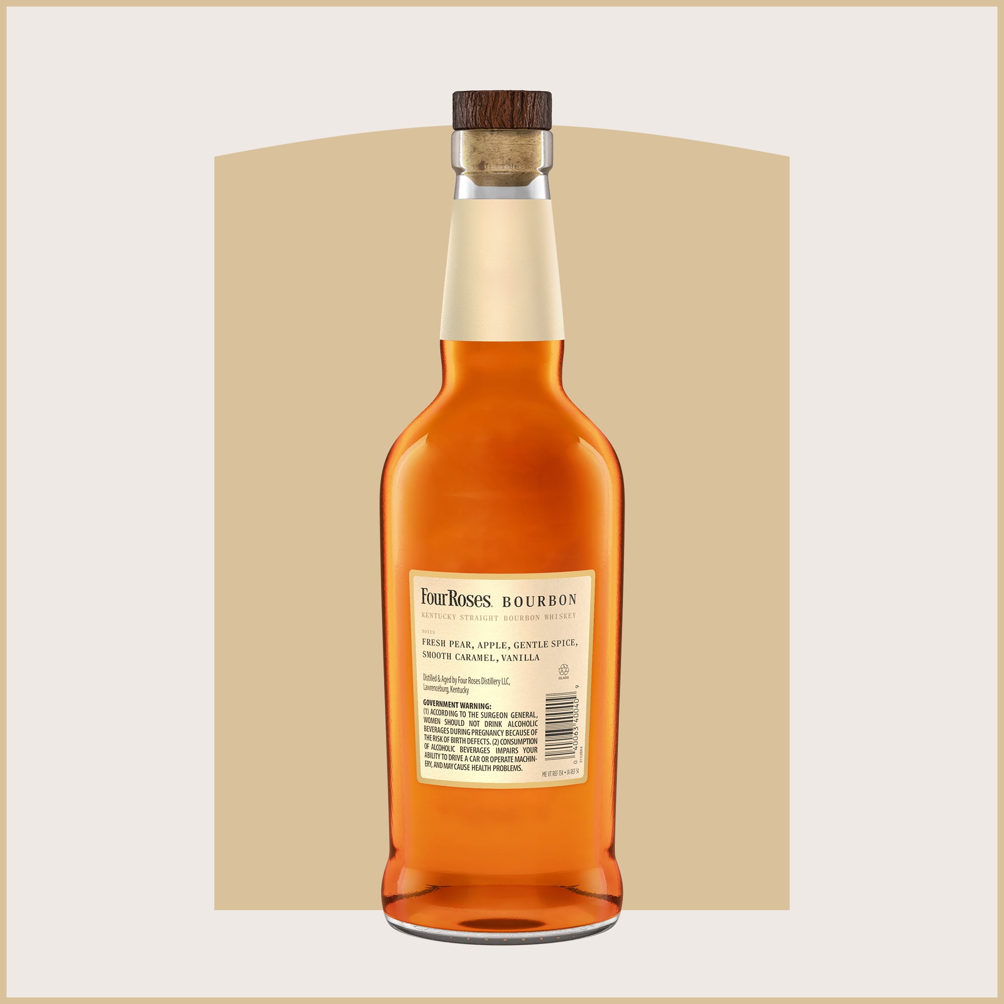 Four Roses, Kentucky Straight Bourbon Whiskey, 750ml, 40% ABV