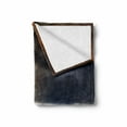 thumbnail image 2 of Nature Soft Flannel Fleece Throw Blanket, Thunder Rays from Dark Clouds Hitting down to the Mountain Storm Theme Art Print, Cozy Plush for Indoor and Outdoor Use, 70" x 90", Grey Orange, by Ambesonne, 2 of 6