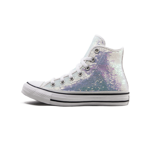 CONVERSE Chuck Taylor All Star Sequins Sneakers Silver / Vintage White / Black جهاز تحكم عن بعد CONVERSE Chuck Taylor All Star Sequins Sneakers Silver / Vintage White / Black جهاز تحكم عن بعد