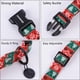 thumbnail image 3 of Collar para perro DOGWONG Navidad Rayas Rojo y Verde M 34-56 cm, 3 of 6