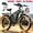 PU3 6000W 60V 20Ah 50MPH 26" Green, variant on PUJH Electric Motor Bike 6000W Dual Hub 60V 20Ah 50 MPH 35 100 Mile 200Nm 40 Degree Climb 26 inch Fat Tire Full Suspension Hydraulic Brake for Adults