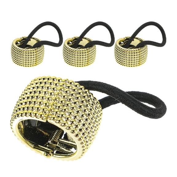 MLINS 4pcs Hair Cuff Elastic Hair Ties High Ponytail Holder Women Hair Ropes Hair Accessories