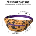 thumbnail image 3 of Fanny Pack Witch Hat Halloween Pattern Waist Pack Bag,Running Cross Bag,Waterproof Large Fanny Packs for Women Men for Travel Running Hiking Cycling, 3 of 6