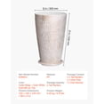 thumbnail image 5 of VEVOR Set of 2 Tall Outdoor Planters 21"H, Round Large Planters For Front Porch and Patio, Stone Finish Flower Tree Plant Pots, 5 of 9