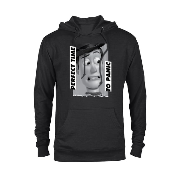 Disney and Pixar’s Toy Story Woody Perfect Time to Panic - Pullover Hoodie for Adults - Customized-Black