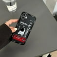 thumbnail image 2 of SHIQI-Compatible with iPhone 12 mini Cute Case, Cool Cartoon Astronaut Space Rocket Design Stylish Bumper Soft TPU Rubber Protective Anti-Slip Shockproof Case(iPhone 12 mini, Black), 2 of 4