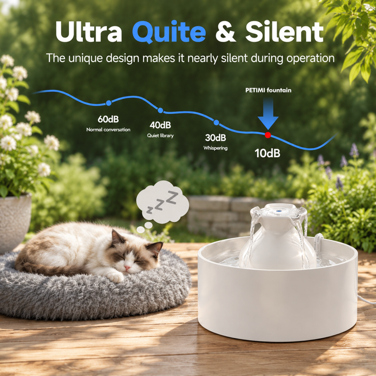 Ceramic Fountain Pet Water Dispenser 3.5L Capacity For Cats And Small ...