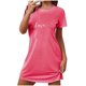 thumbnail image 2 of TaTaai Oversized Printed Nightshirt for Women, Soft Short Sleeve Nightgown, Breathable Sleep Dress, Casual Loungewear Top Gift, 2 of 4