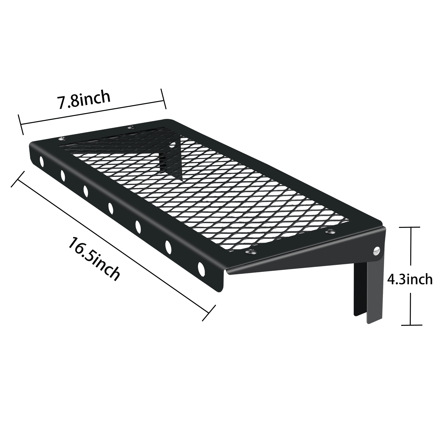 Sedesbon 10” x 24” Black Floating Shelves 2-Tier Modern Industrial Finish (2 Count)
