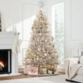 thumbnail image 3 of Best Choice Products Prelit 7.5ft Artificial Tinsel Christmas Tree Festive Holiday Decoration w/ 1,350 Tips - Silver, 3 of 8
