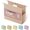 Morandi Pink, variant on Plastic  File Folders Letter Size,6 Pack Letter Size  File Folders with 1/5-Cut Tabs,Heavy Duty 3 Inch Expansion, Expandable  File Folders Organizer for Documents