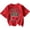 ZA Red, variant on Women's Summer T Shirt Crew Neck Short Sleeve Leopard Cherry Letter Print Breathable Loose Fit Top Everyday Casual Tee