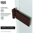 thumbnail image 4 of VIGO SoHo 28" Frameless Shower Door, 5/16" Clear Glass/Oil Rubbed Bronze Hardware, 4 of 11