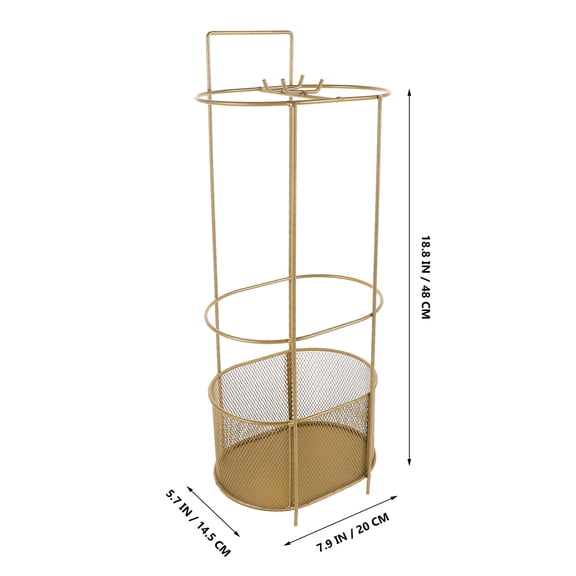 Hemobllo Large Metal Umbrella Stand for Indoor Entryway with Stylish Mesh Design and Construction
