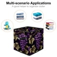 thumbnail image 2 of Grape Toy Storage Baskets, Foldable with Handle, 10.8"x10.5"x10.6", Large Capacity - Storage Bins for Clothes, 2 of 6