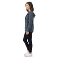 thumbnail image 3 of Women’s Lightweight Cotton Blend Zip Up Hoodie Jacket Denim Small, 3 of 8
