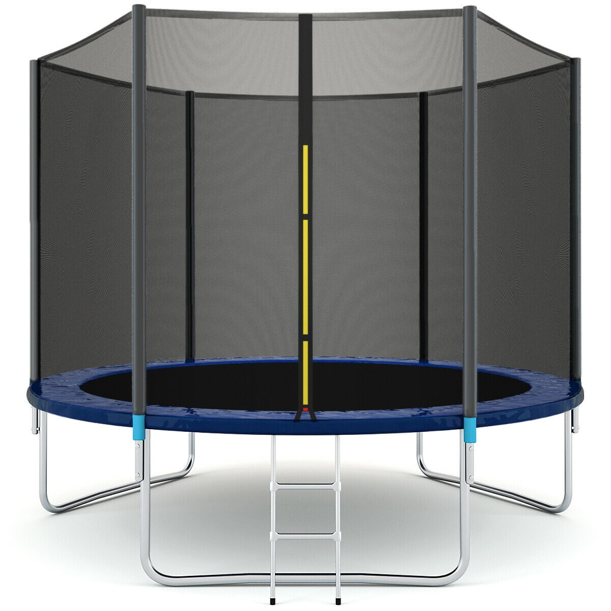 14FT Round Trampoline Combo Safety Enclosure Bounce Jump Net w/Spring Pad&Ladder 