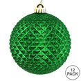 thumbnail image 2 of Vickerman N188404D 2,75 Po. Boule de Durian Verte Pailletée Ornement 12 par Sac, 2 of 3