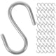 thumbnail image 1 of 100 ganchos en forma de S para cocina, de hierro, para puertas y bolsos, duraderos., 1 of 5