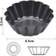 thumbnail image 2 of Plato Para Tartas, Molde Para Tartas, Juego De 8 Moldes Para Tartas, Revestimiento Antiadherente, Molde Para Quiche Para Tartas, Pasteles, Pudines, Flan (Negro, Ø 6,5 Cm), 2 of 5