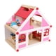 thumbnail image 1 of Casa de muñecas de madera Villa fácil de montar Casa de simulación DIY Juguete de simulación para niñas de 3 años en adelante Regalo para niños, 1 of 9