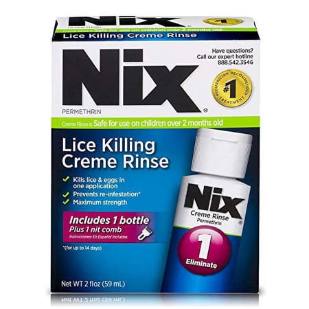 Nix Permethrin Lice Killing Creme Rinse, 2 oz, 3 Pack