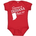 thumbnail image 3 of Inktastic Someone in Indiana Loves Me Boys or Girls Baby Bodysuit, 3 of 5
