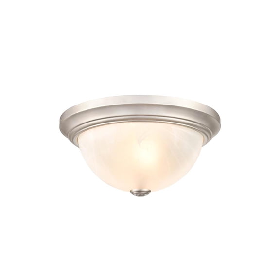 Millennium Lighting Metal Flushmount Ceiling Light in Satin Nickel finish-Silver